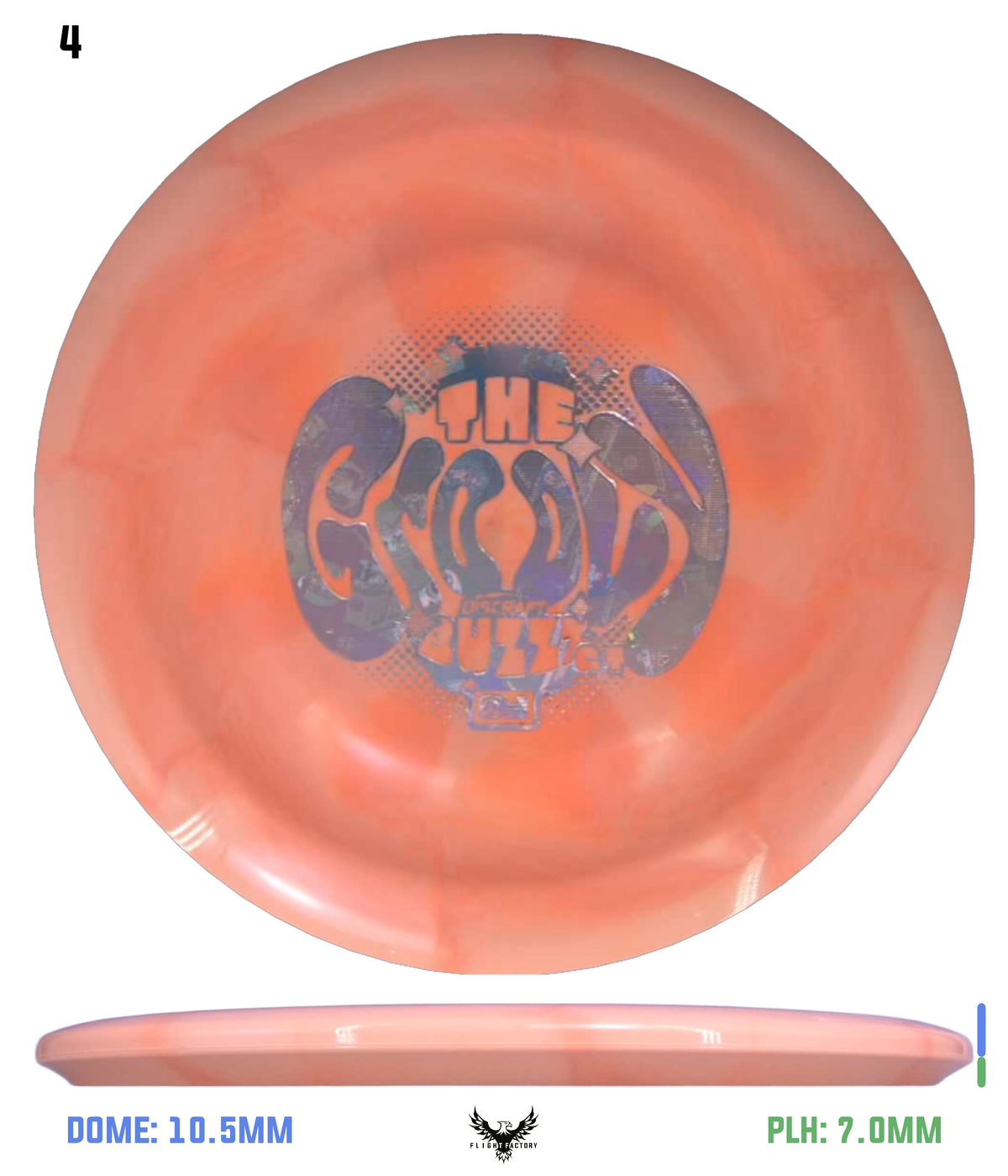 Discraft ESP Swirl (8 Hole) Buzzz GT - Ledgestone 2026 Wave 3