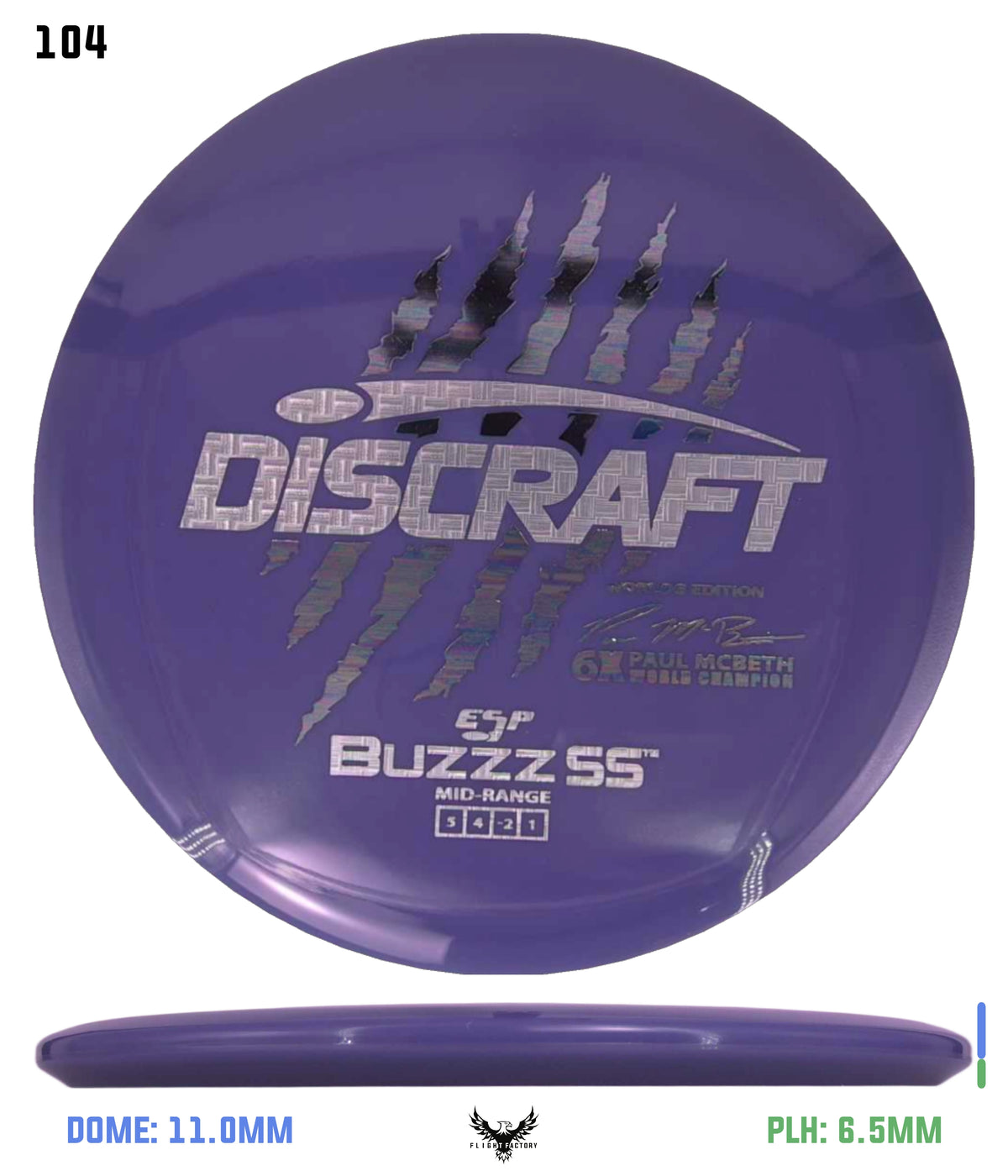 Discraft Paul McBeth 6 Claw ESP Buzzz SS - 2026 Worlds Edition