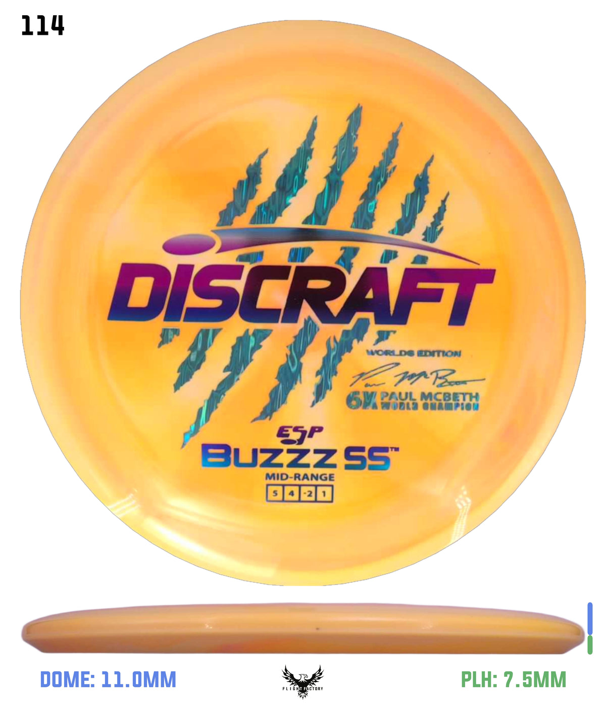 Discraft Paul McBeth 6 Claw ESP Buzzz SS - 2026 Worlds Edition