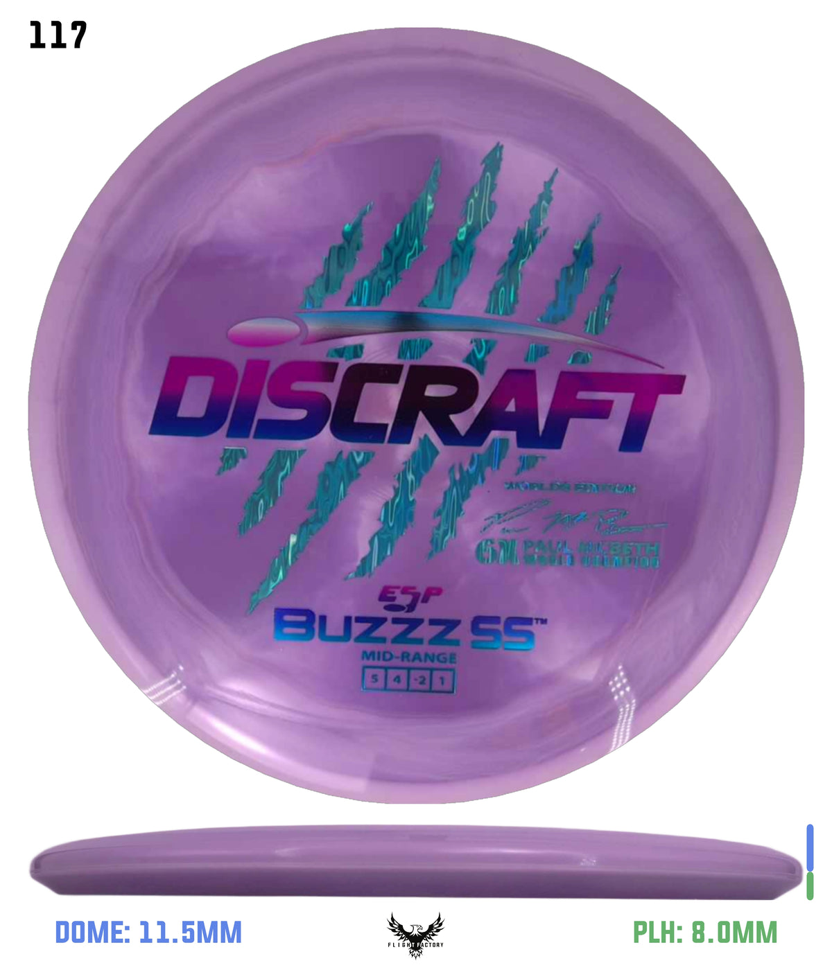 Discraft Paul McBeth 6 Claw ESP Buzzz SS - 2026 Worlds Edition