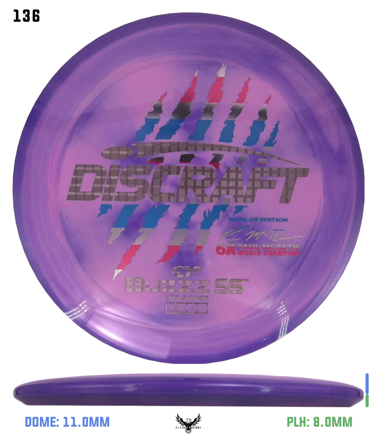 Discraft Paul McBeth 6 Claw ESP Buzzz SS - 2026 Worlds Edition