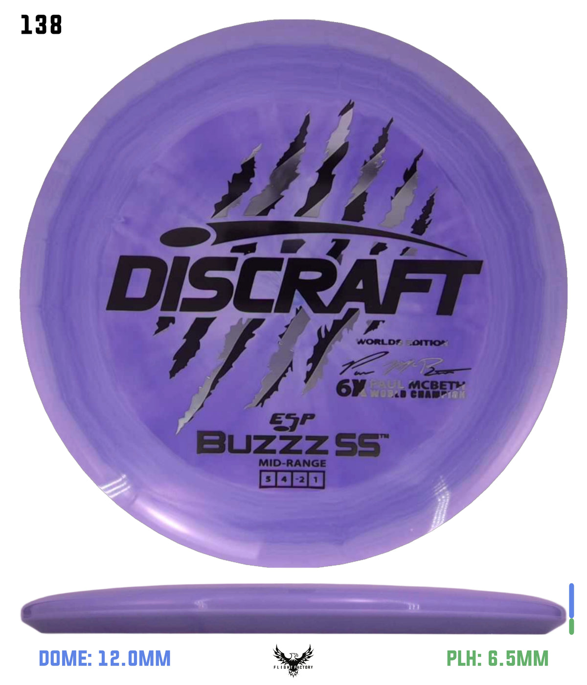 Discraft Paul McBeth 6 Claw ESP Buzzz SS - 2026 Worlds Edition