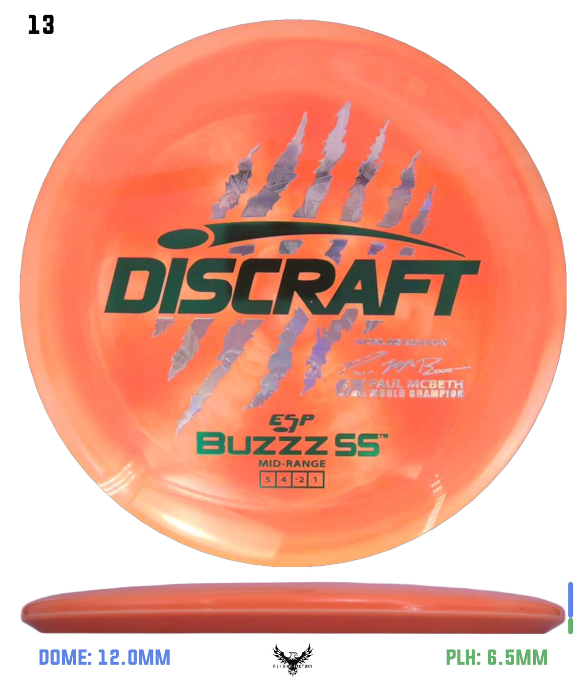 Discraft Paul McBeth 6 Claw ESP Buzzz SS - 2026 Worlds Edition