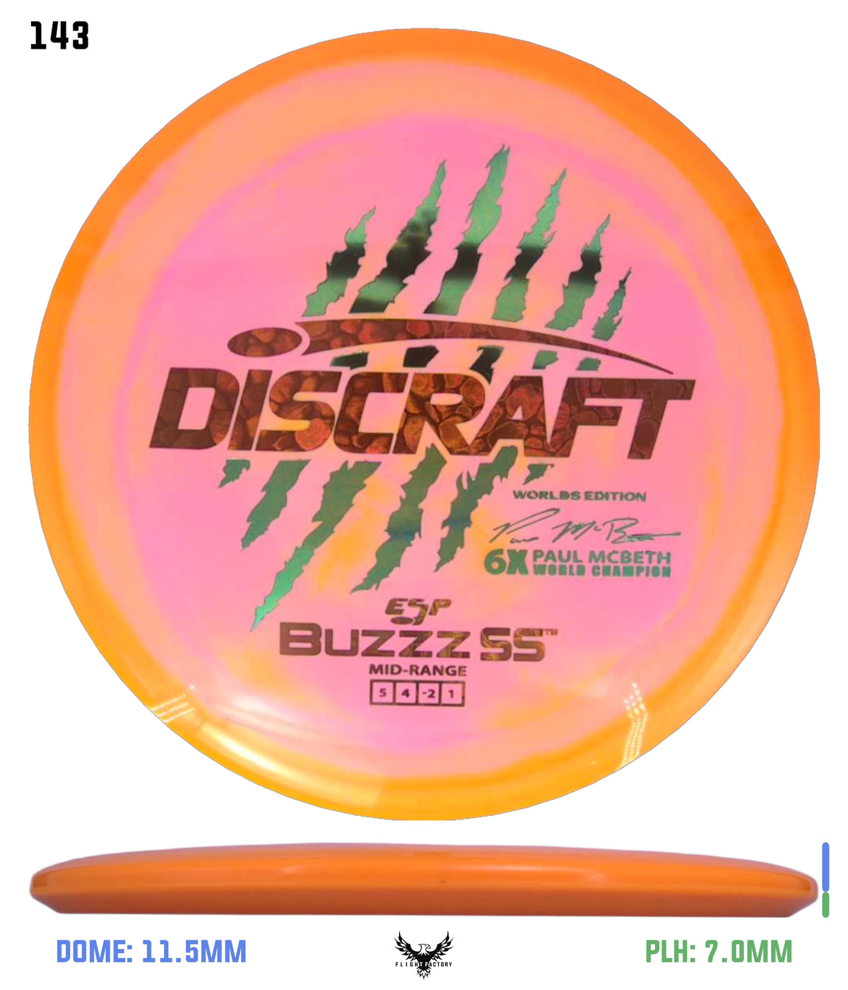 Discraft Paul McBeth 6 Claw ESP Buzzz SS - 2026 Worlds Edition