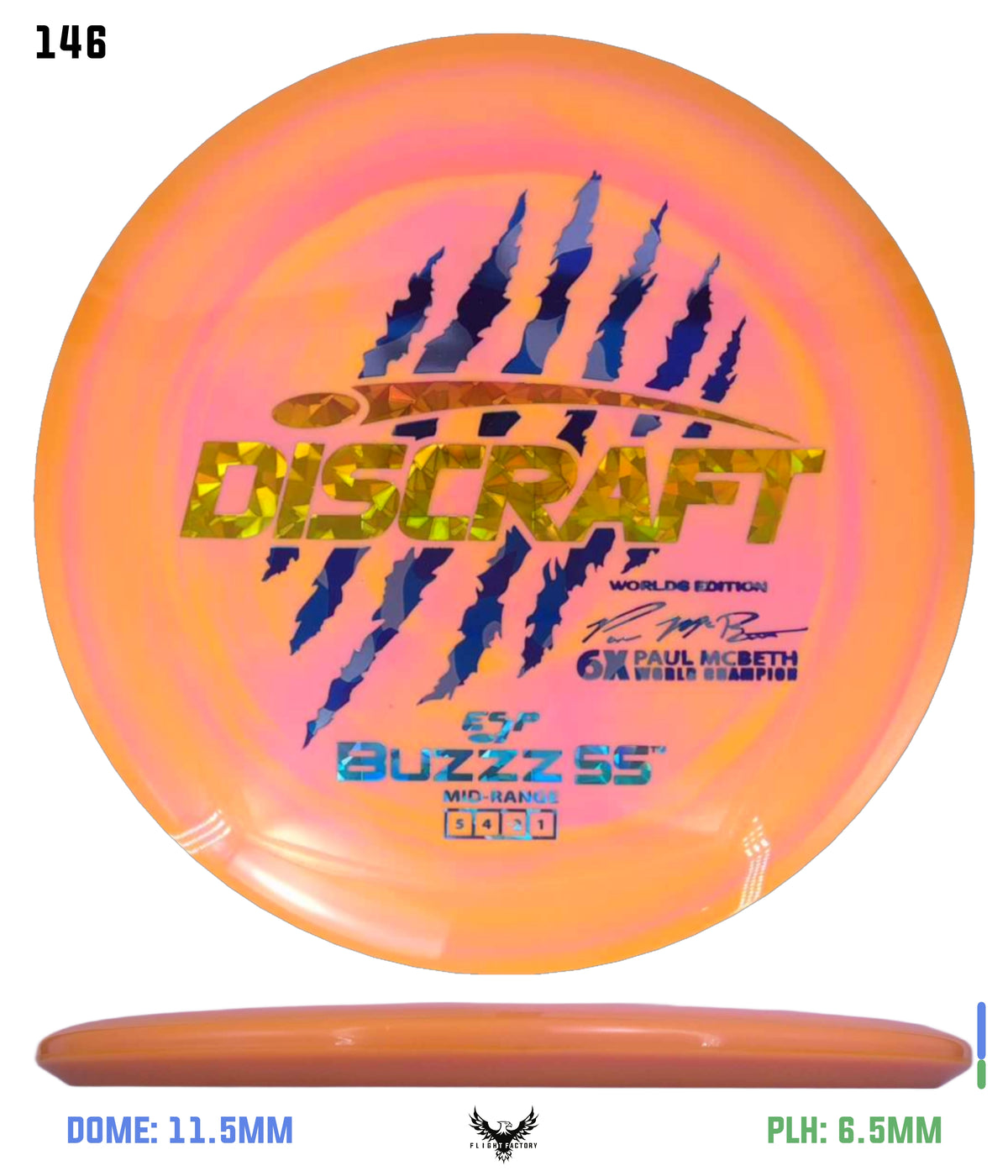 Discraft Paul McBeth 6 Claw ESP Buzzz SS - 2026 Worlds Edition