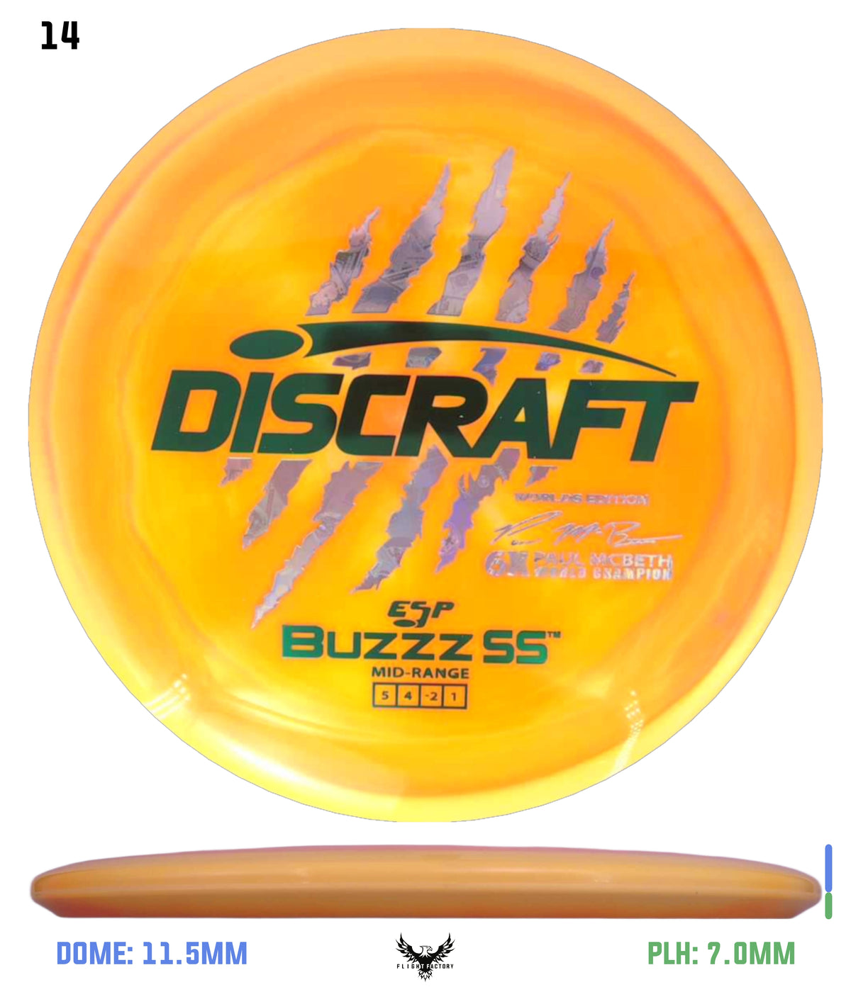 Discraft Paul McBeth 6 Claw ESP Buzzz SS - 2026 Worlds Edition