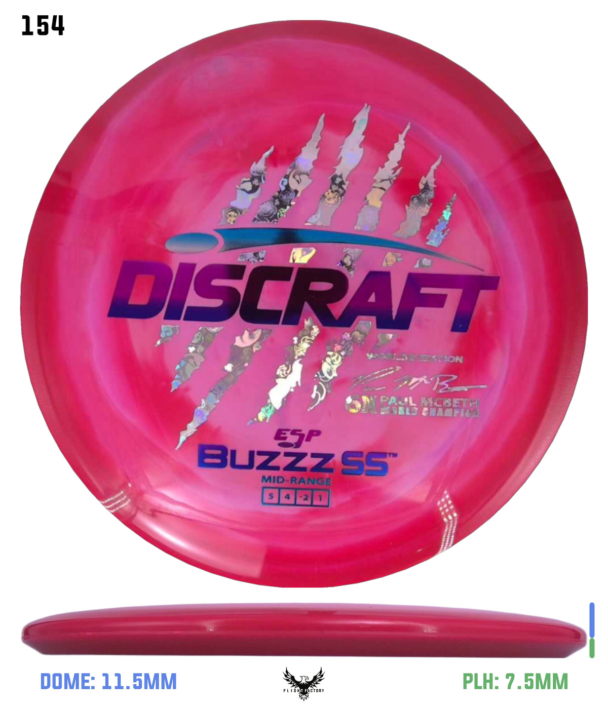 Discraft Paul McBeth 6 Claw ESP Buzzz SS - 2026 Worlds Edition