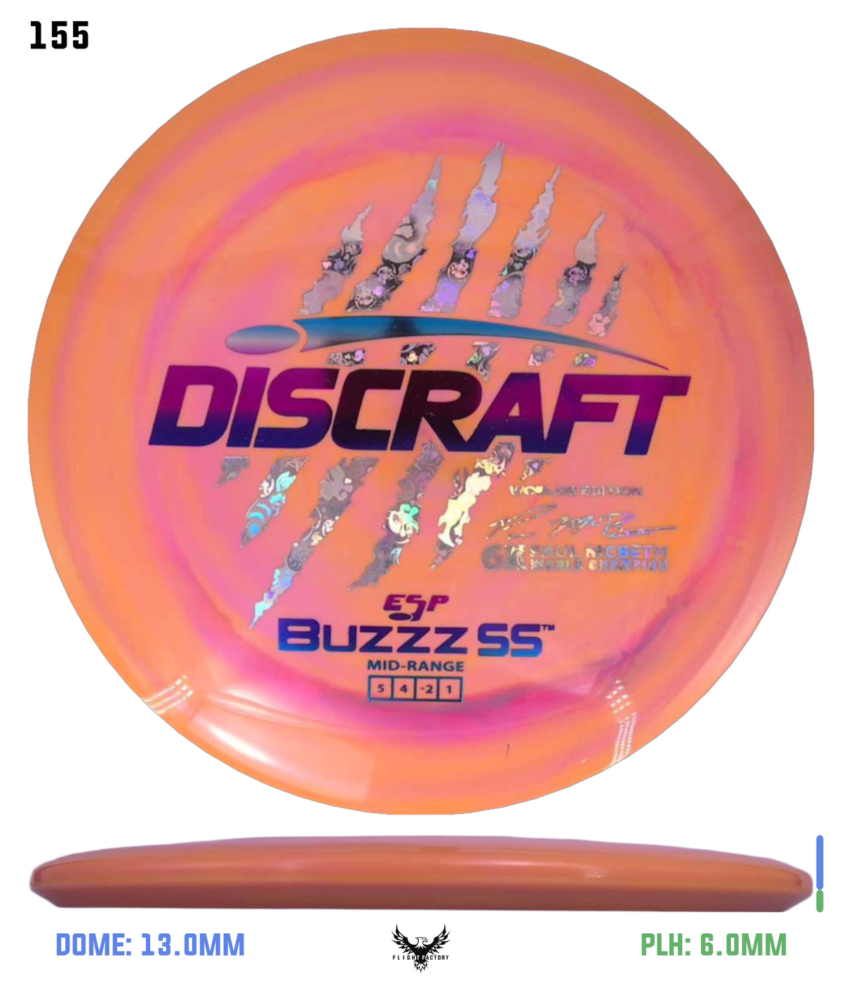 Discraft Paul McBeth 6 Claw ESP Buzzz SS - 2026 Worlds Edition