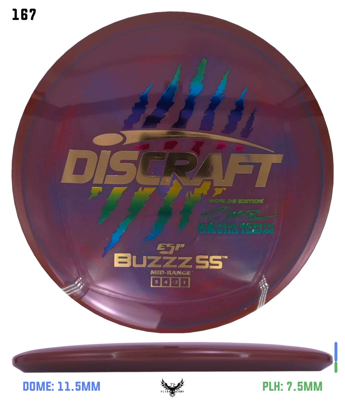 Discraft Paul McBeth 6 Claw ESP Buzzz SS - 2026 Worlds Edition