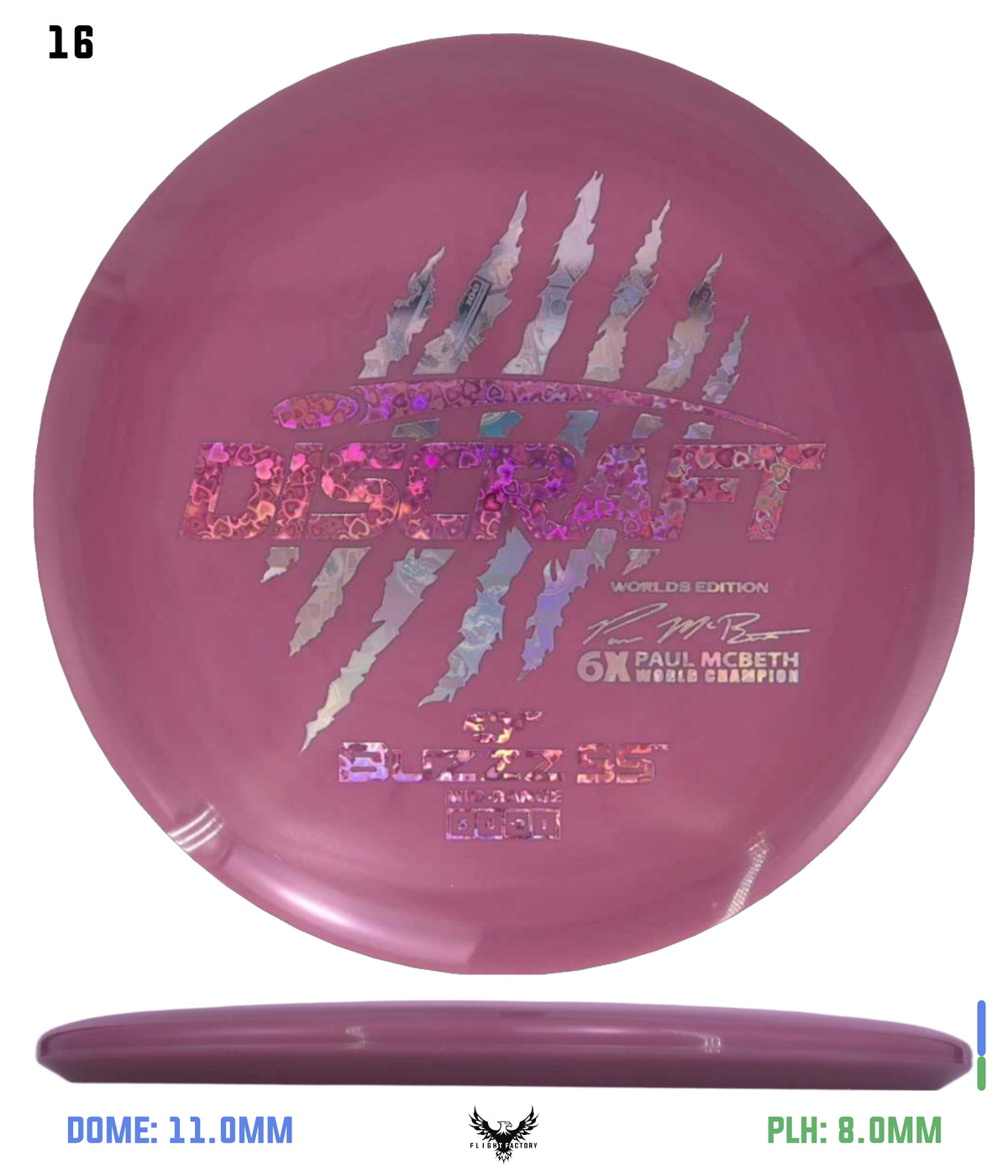 Discraft Paul McBeth 6 Claw ESP Buzzz SS - 2026 Worlds Edition