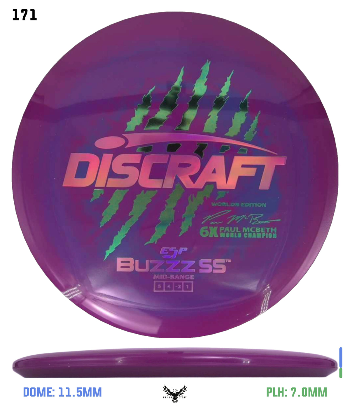 Discraft Paul McBeth 6 Claw ESP Buzzz SS - 2026 Worlds Edition