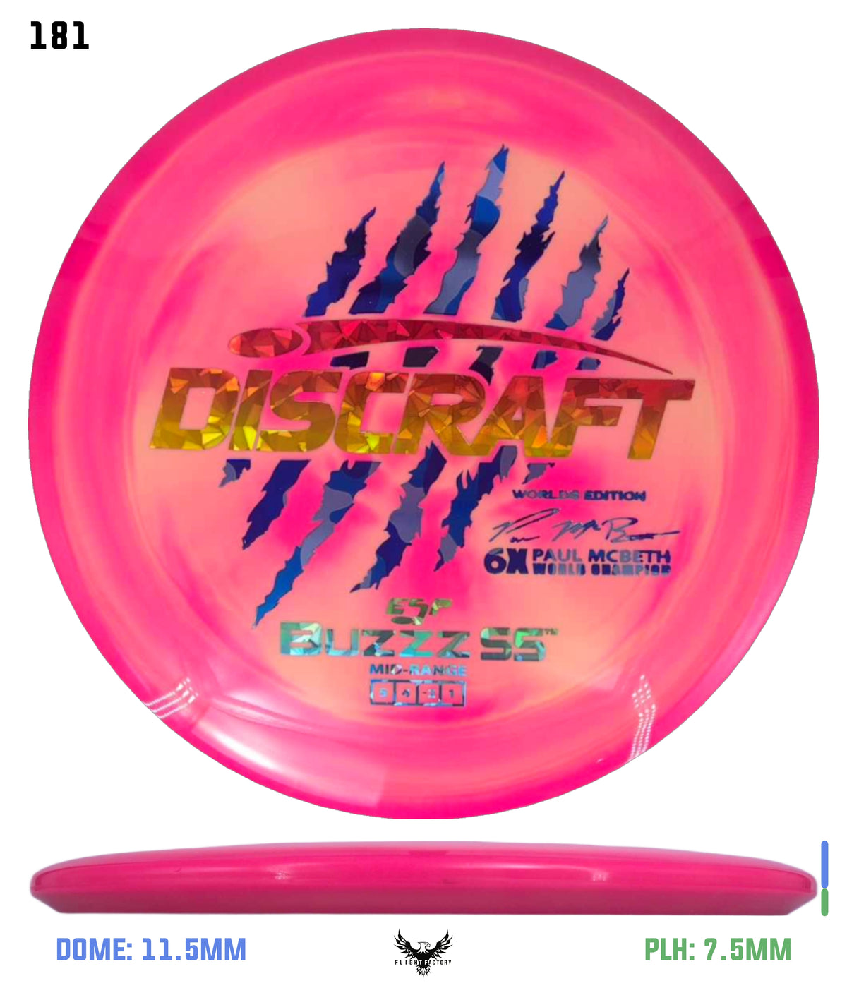 Discraft Paul McBeth 6 Claw ESP Buzzz SS - 2026 Worlds Edition