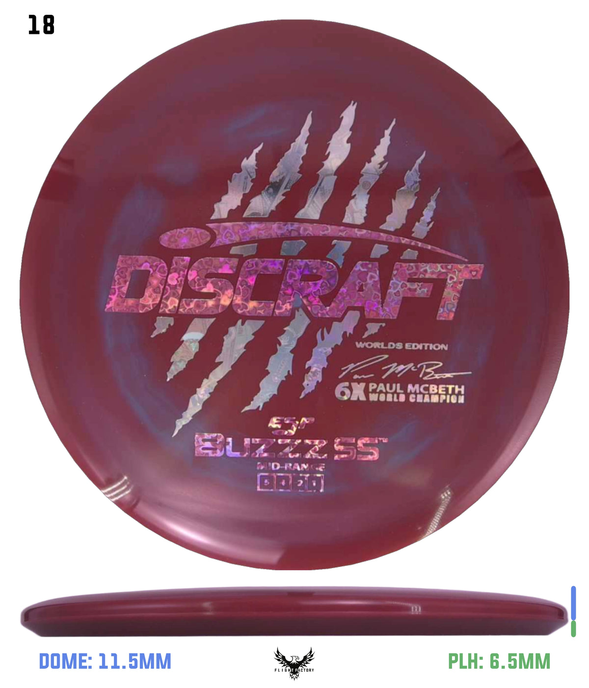 Discraft Paul McBeth 6 Claw ESP Buzzz SS - 2026 Worlds Edition