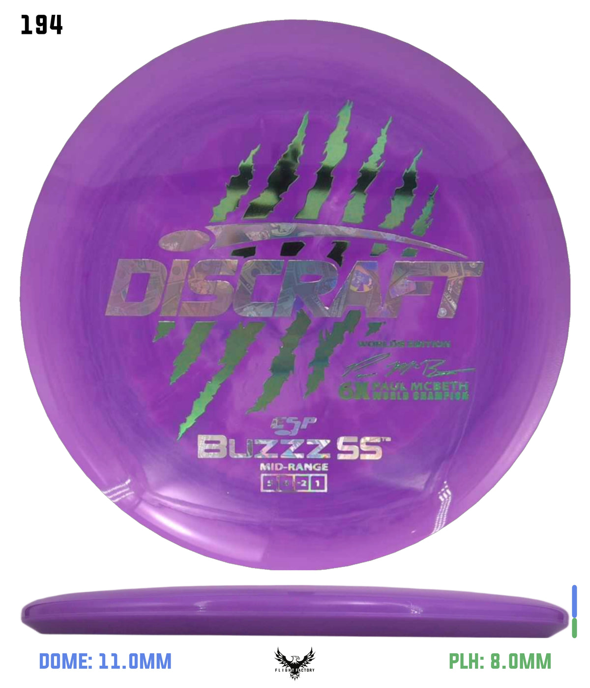 Discraft Paul McBeth 6 Claw ESP Buzzz SS - 2026 Worlds Edition