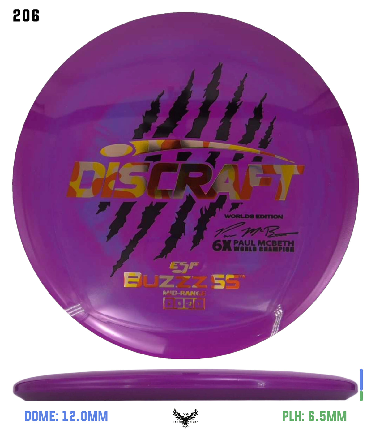 Discraft Paul McBeth 6 Claw ESP Buzzz SS - 2026 Worlds Edition