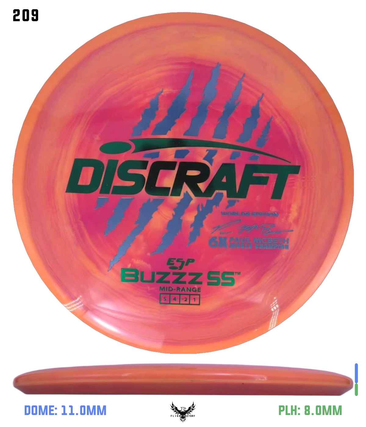 Discraft Paul McBeth 6 Claw ESP Buzzz SS - 2026 Worlds Edition