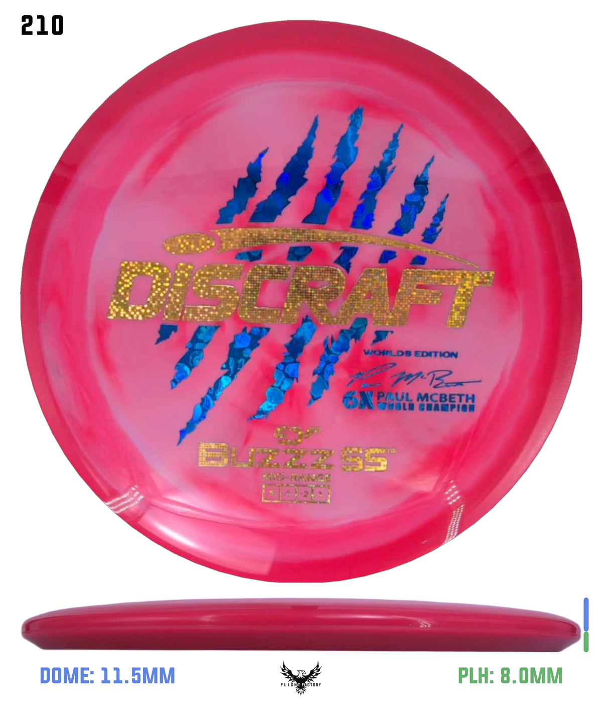 Discraft Paul McBeth 6 Claw ESP Buzzz SS - 2026 Worlds Edition