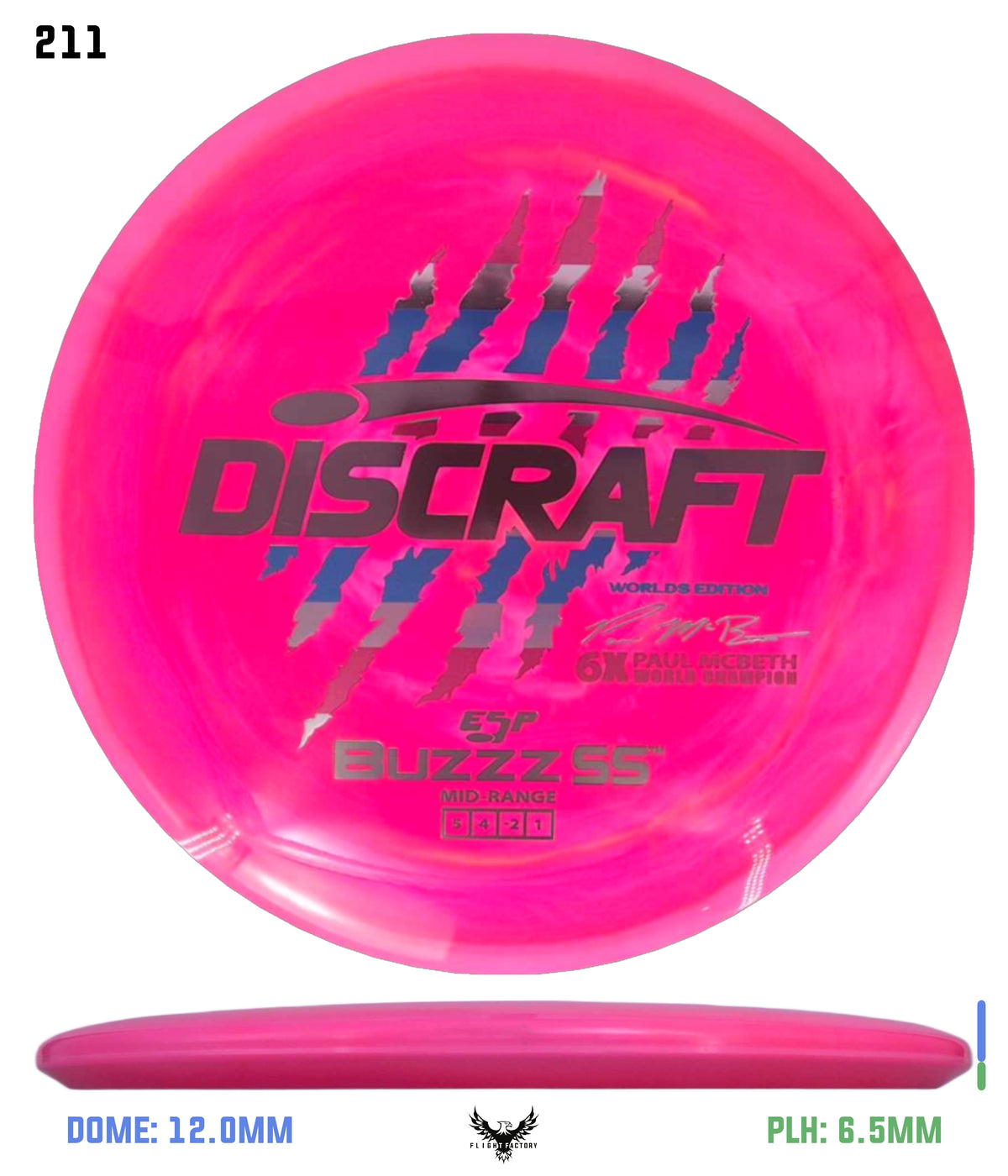 Discraft Paul McBeth 6 Claw ESP Buzzz SS - 2026 Worlds Edition