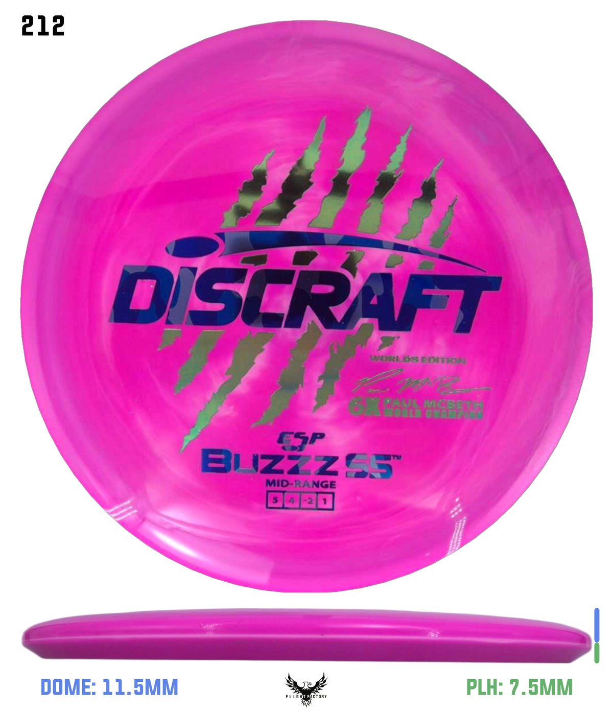 Discraft Paul McBeth 6 Claw ESP Buzzz SS - 2026 Worlds Edition