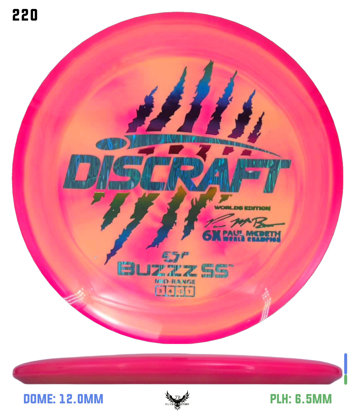 Discraft Paul McBeth 6 Claw ESP Buzzz SS - 2026 Worlds Edition