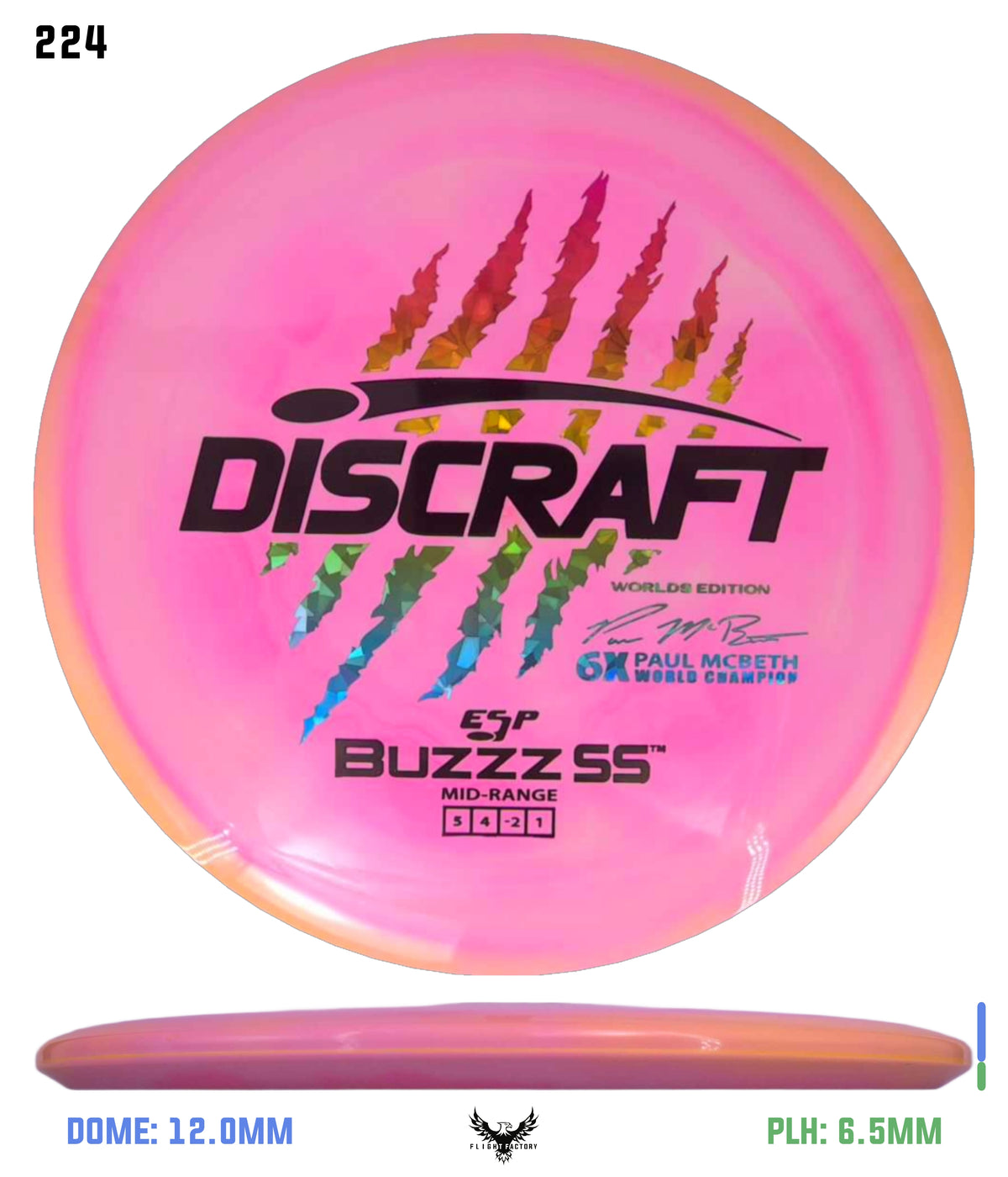 Discraft Paul McBeth 6 Claw ESP Buzzz SS - 2026 Worlds Edition