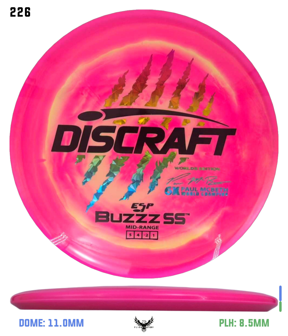 Discraft Paul McBeth 6 Claw ESP Buzzz SS - 2026 Worlds Edition