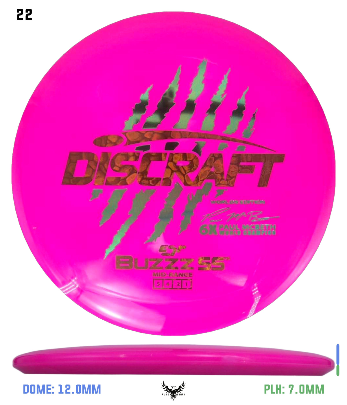 Discraft Paul McBeth 6 Claw ESP Buzzz SS - 2026 Worlds Edition