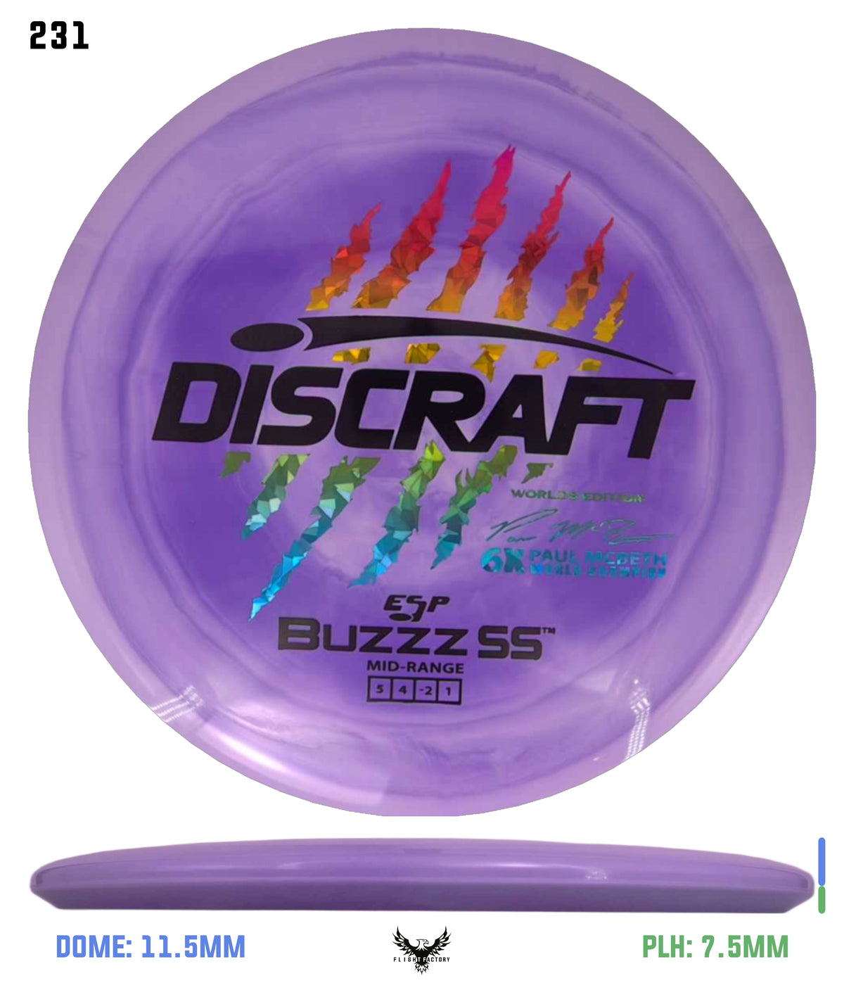 Discraft Paul McBeth 6 Claw ESP Buzzz SS - 2026 Worlds Edition