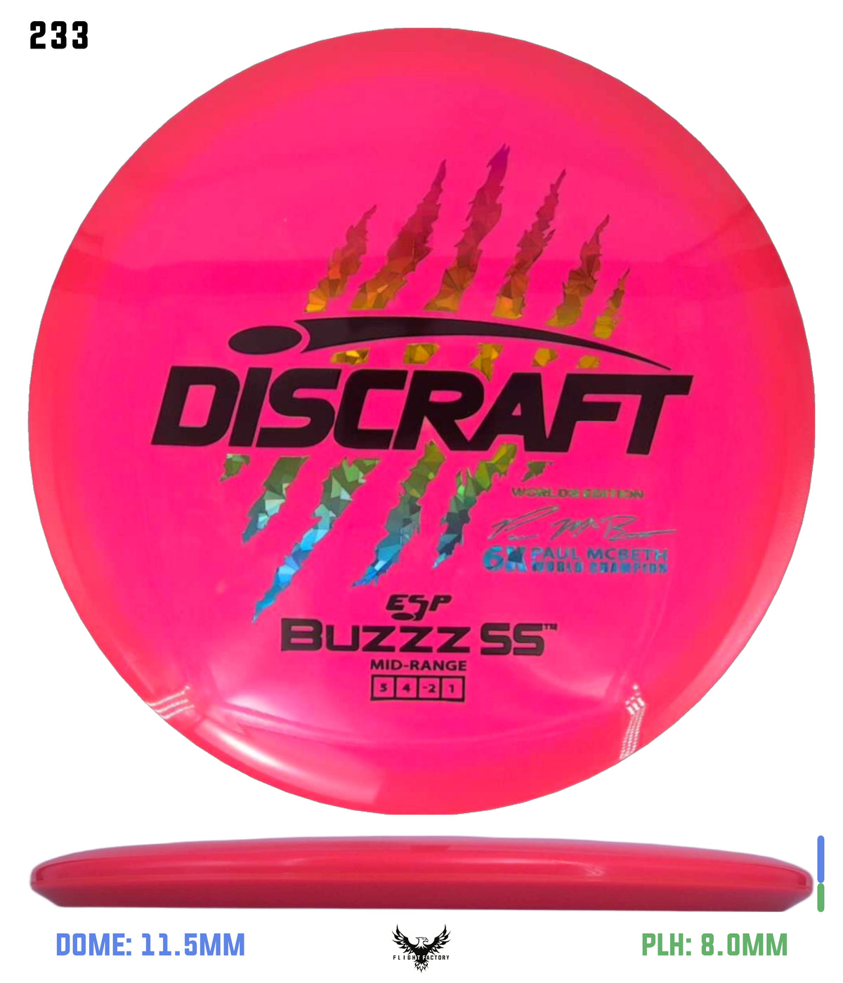 Discraft Paul McBeth 6 Claw ESP Buzzz SS - 2026 Worlds Edition