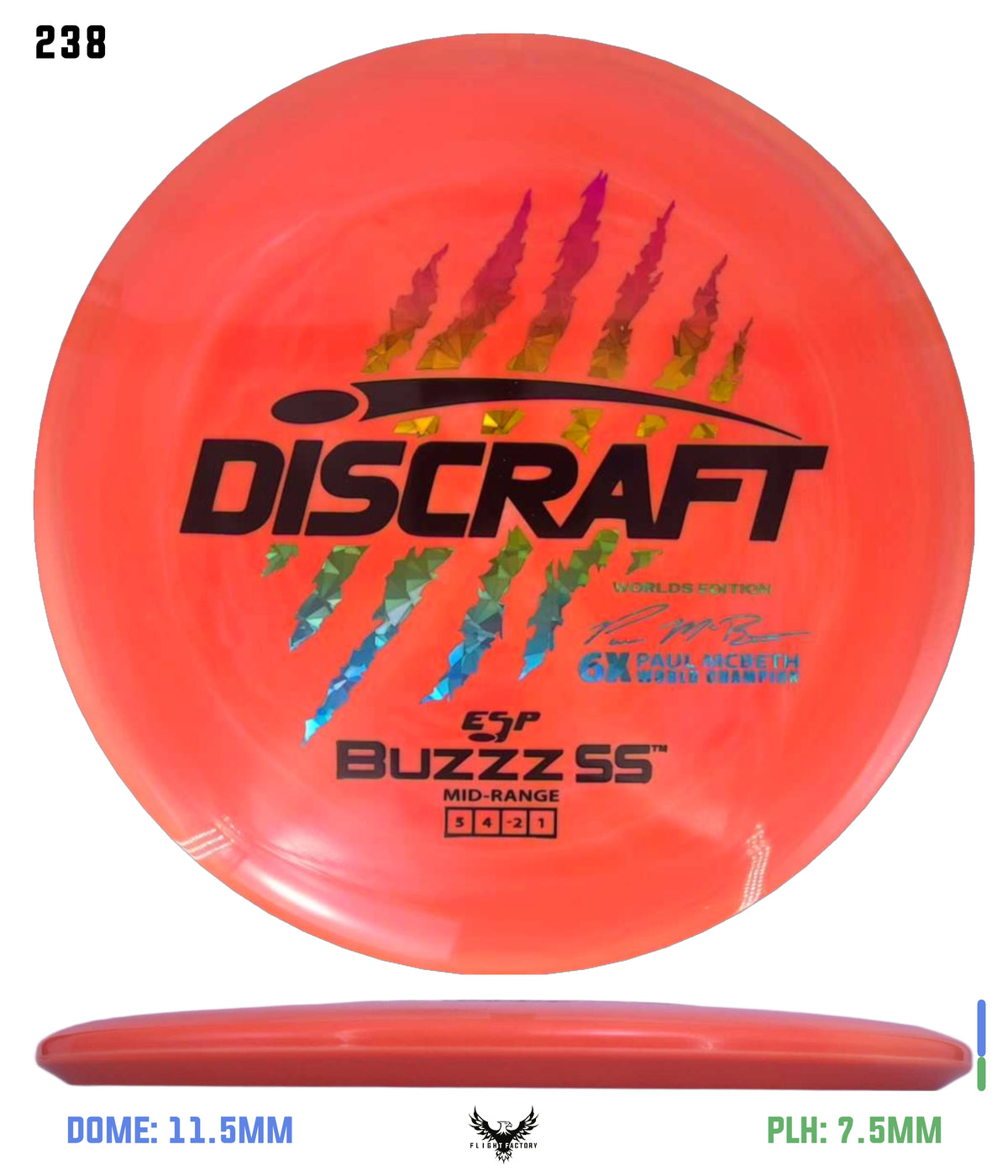 Discraft Paul McBeth 6 Claw ESP Buzzz SS - 2026 Worlds Edition