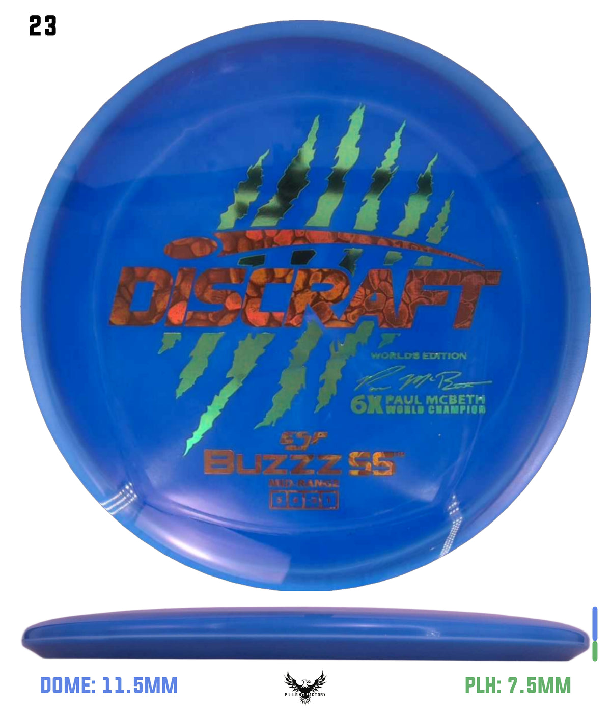 Discraft Paul McBeth 6 Claw ESP Buzzz SS - 2026 Worlds Edition