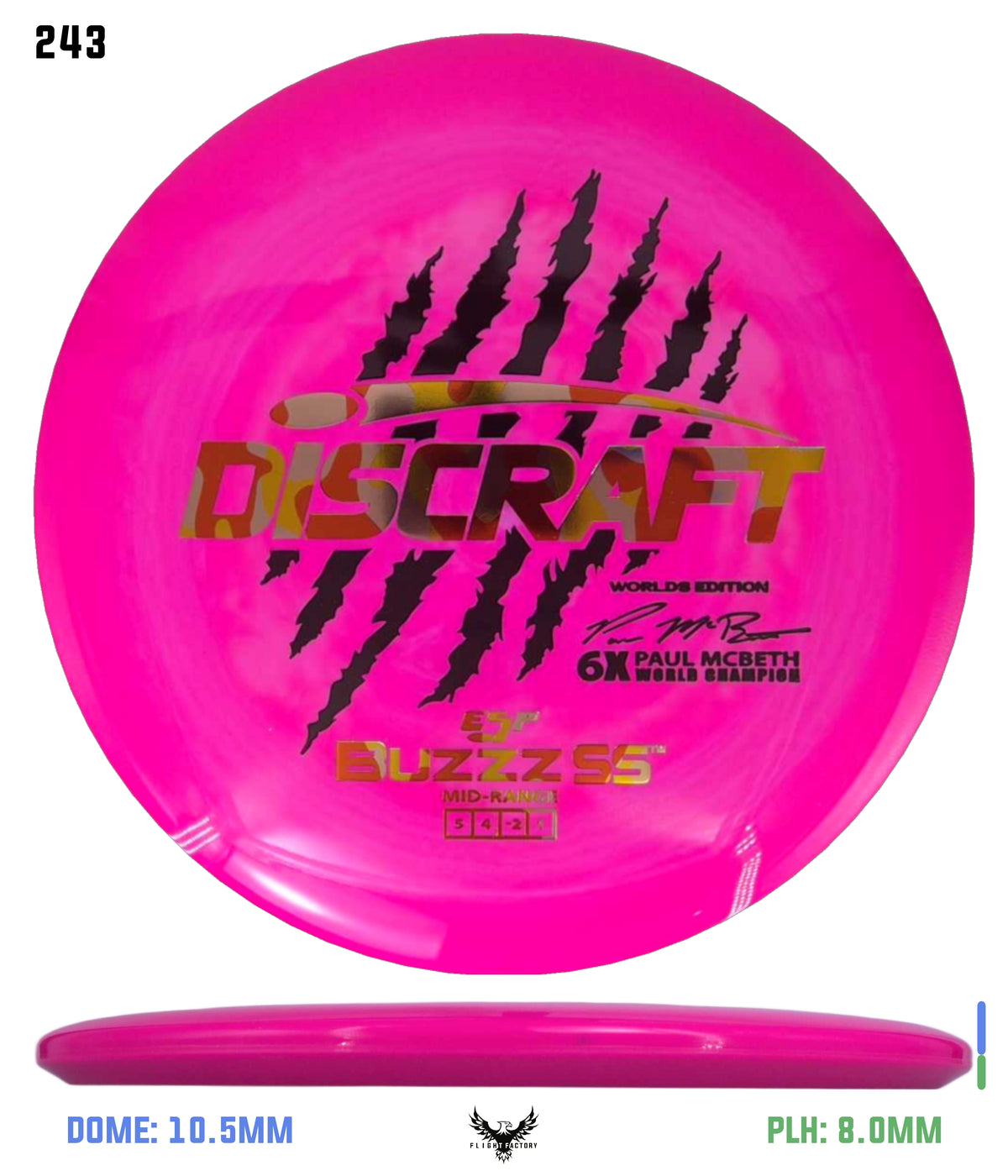 Discraft Paul McBeth 6 Claw ESP Buzzz SS - 2026 Worlds Edition