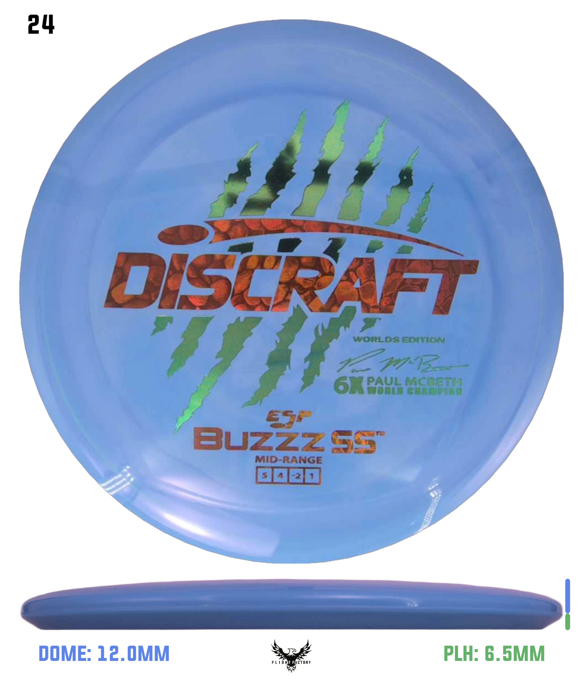 Discraft Paul McBeth 6 Claw ESP Buzzz SS - 2026 Worlds Edition