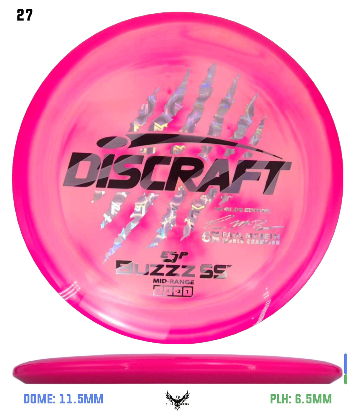 Discraft Paul McBeth 6 Claw ESP Buzzz SS - 2026 Worlds Edition