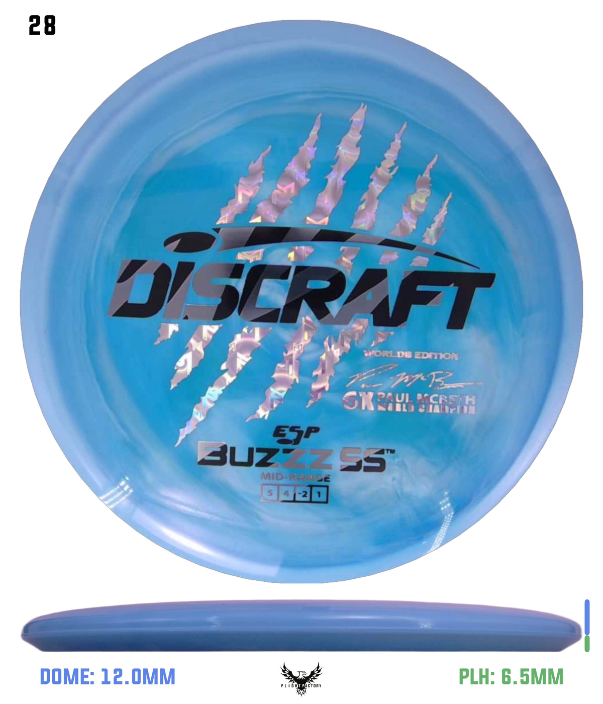 Discraft Paul McBeth 6 Claw ESP Buzzz SS - 2026 Worlds Edition