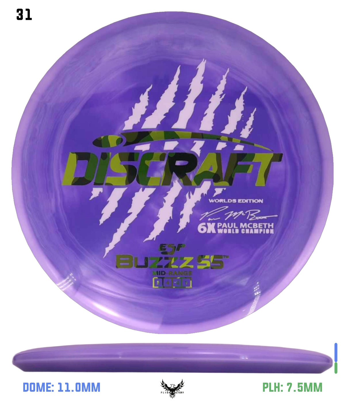 Discraft Paul McBeth 6 Claw ESP Buzzz SS - 2026 Worlds Edition