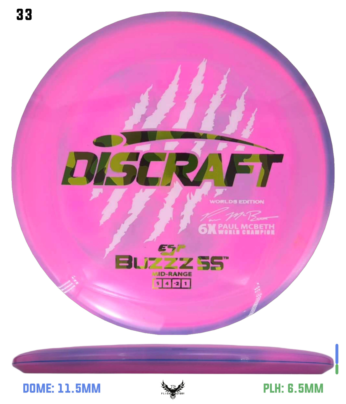 Discraft Paul McBeth 6 Claw ESP Buzzz SS - 2026 Worlds Edition