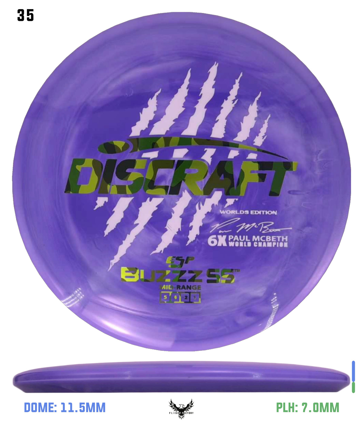 Discraft Paul McBeth 6 Claw ESP Buzzz SS - 2026 Worlds Edition