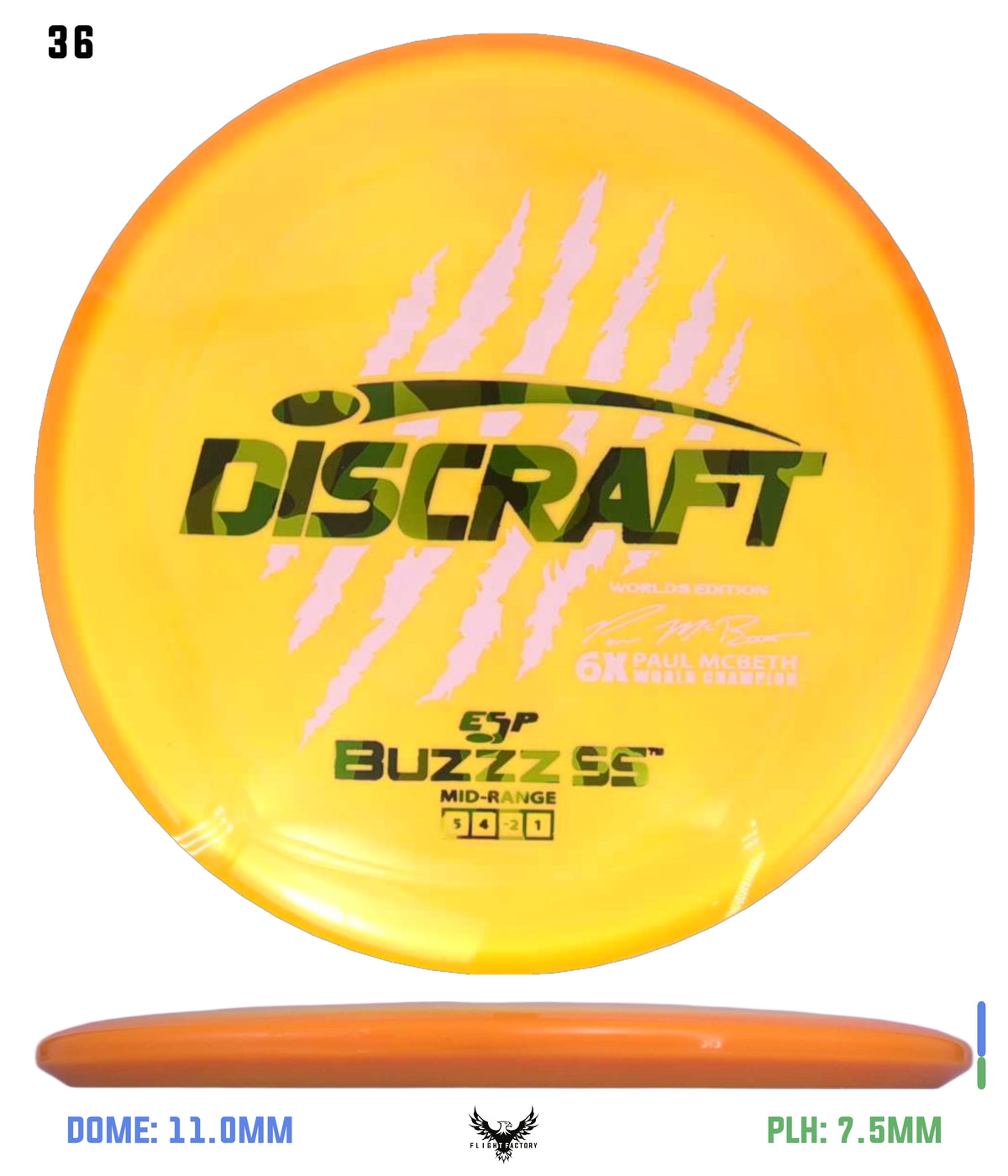 Discraft Paul McBeth 6 Claw ESP Buzzz SS - 2026 Worlds Edition