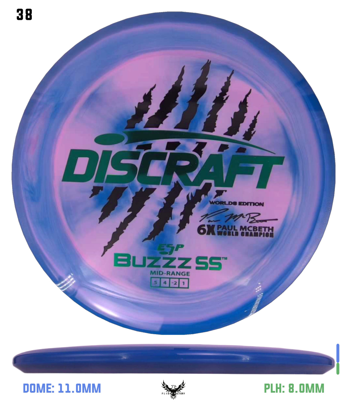 Discraft Paul McBeth 6 Claw ESP Buzzz SS - 2026 Worlds Edition
