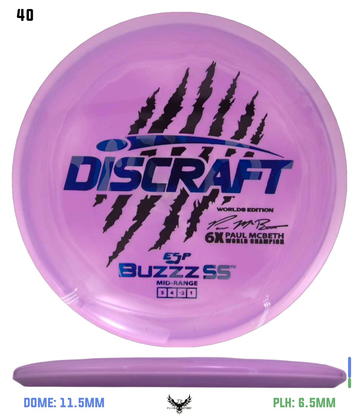 Discraft Paul McBeth 6 Claw ESP Buzzz SS - 2026 Worlds Edition