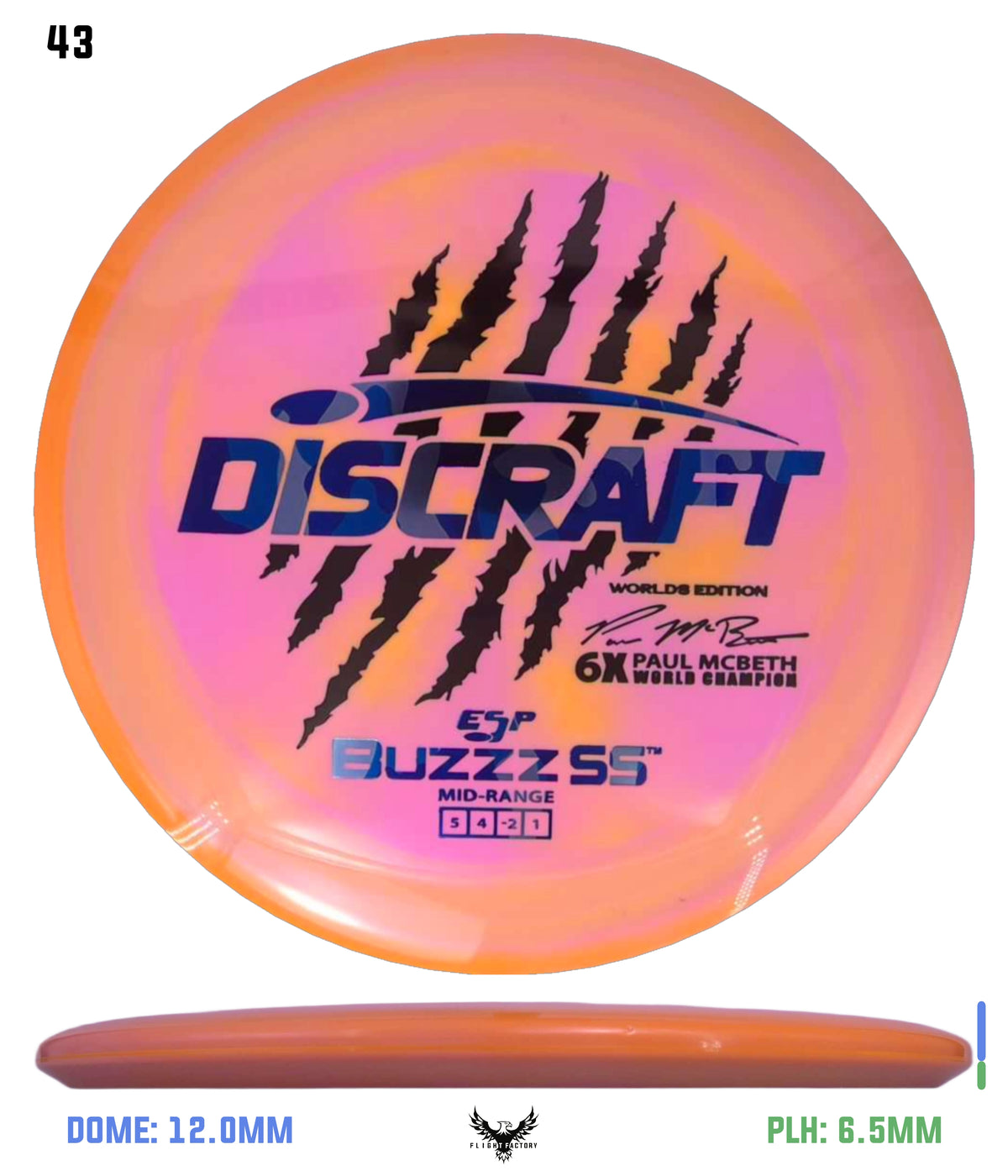 Discraft Paul McBeth 6 Claw ESP Buzzz SS - 2026 Worlds Edition