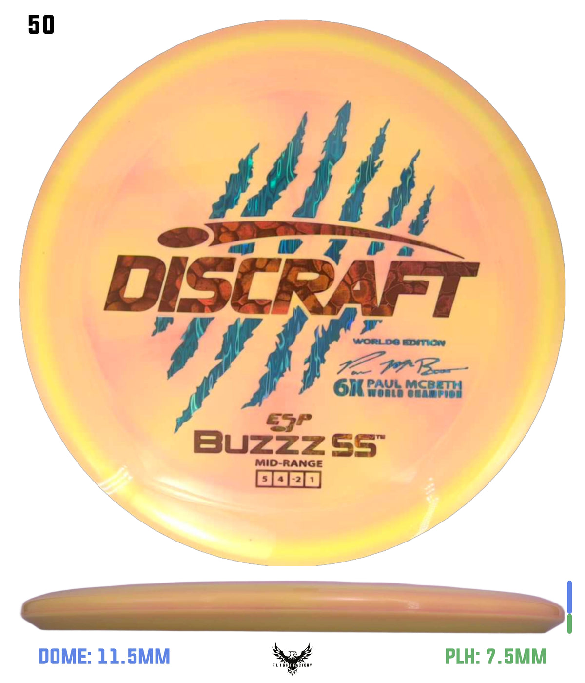Discraft Paul McBeth 6 Claw ESP Buzzz SS - 2026 Worlds Edition