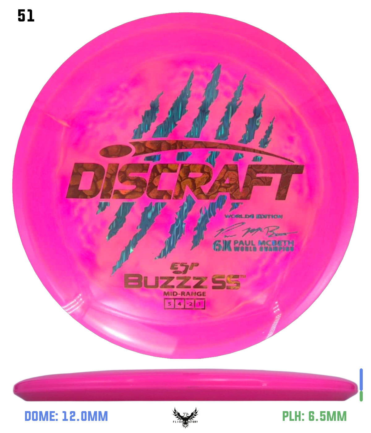 Discraft Paul McBeth 6 Claw ESP Buzzz SS - 2026 Worlds Edition