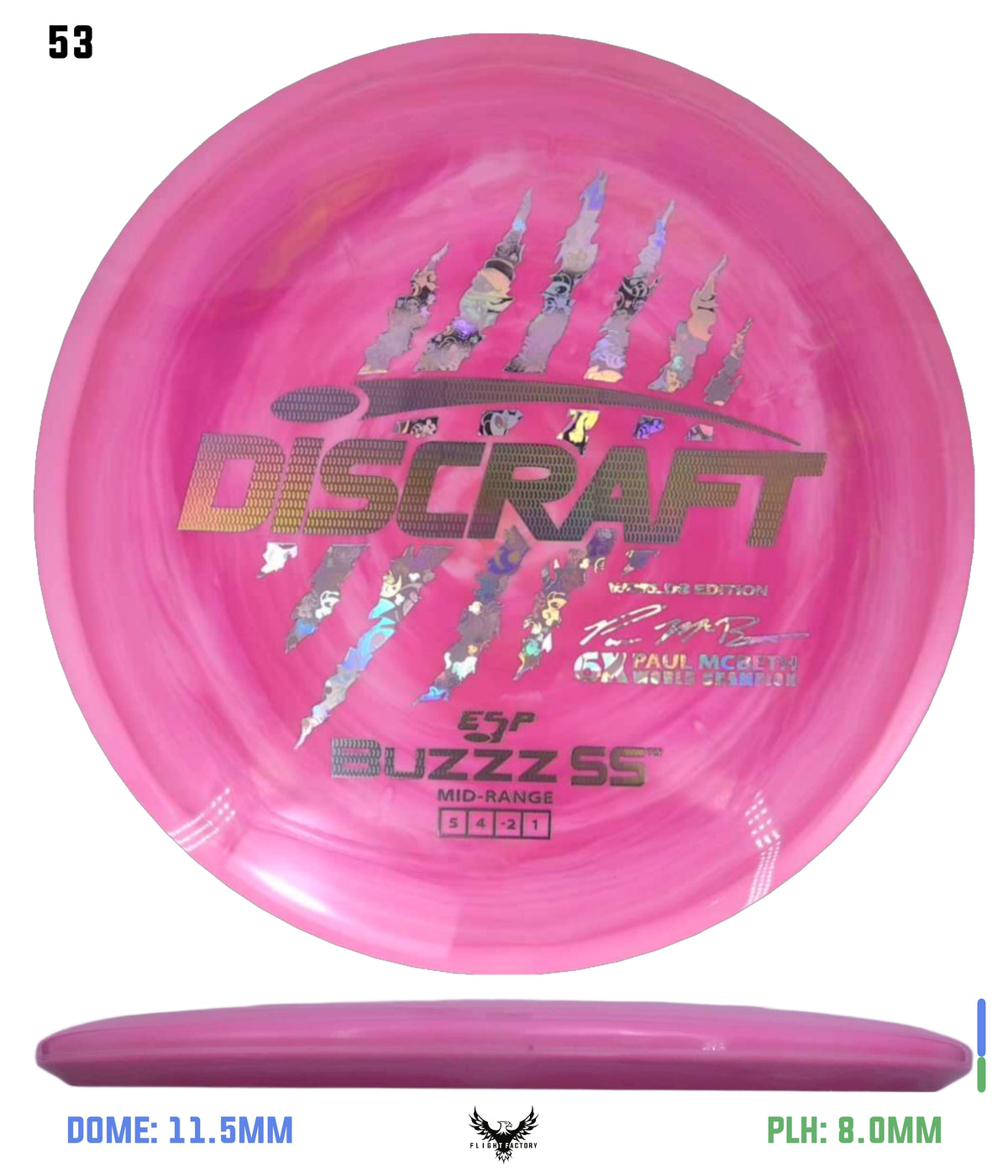Discraft Paul McBeth 6 Claw ESP Buzzz SS - 2026 Worlds Edition