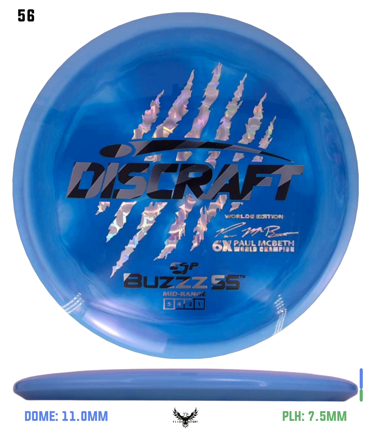 Discraft Paul McBeth 6 Claw ESP Buzzz SS - 2026 Worlds Edition