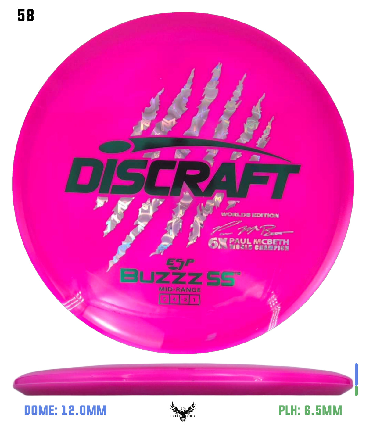 Discraft Paul McBeth 6 Claw ESP Buzzz SS - 2026 Worlds Edition