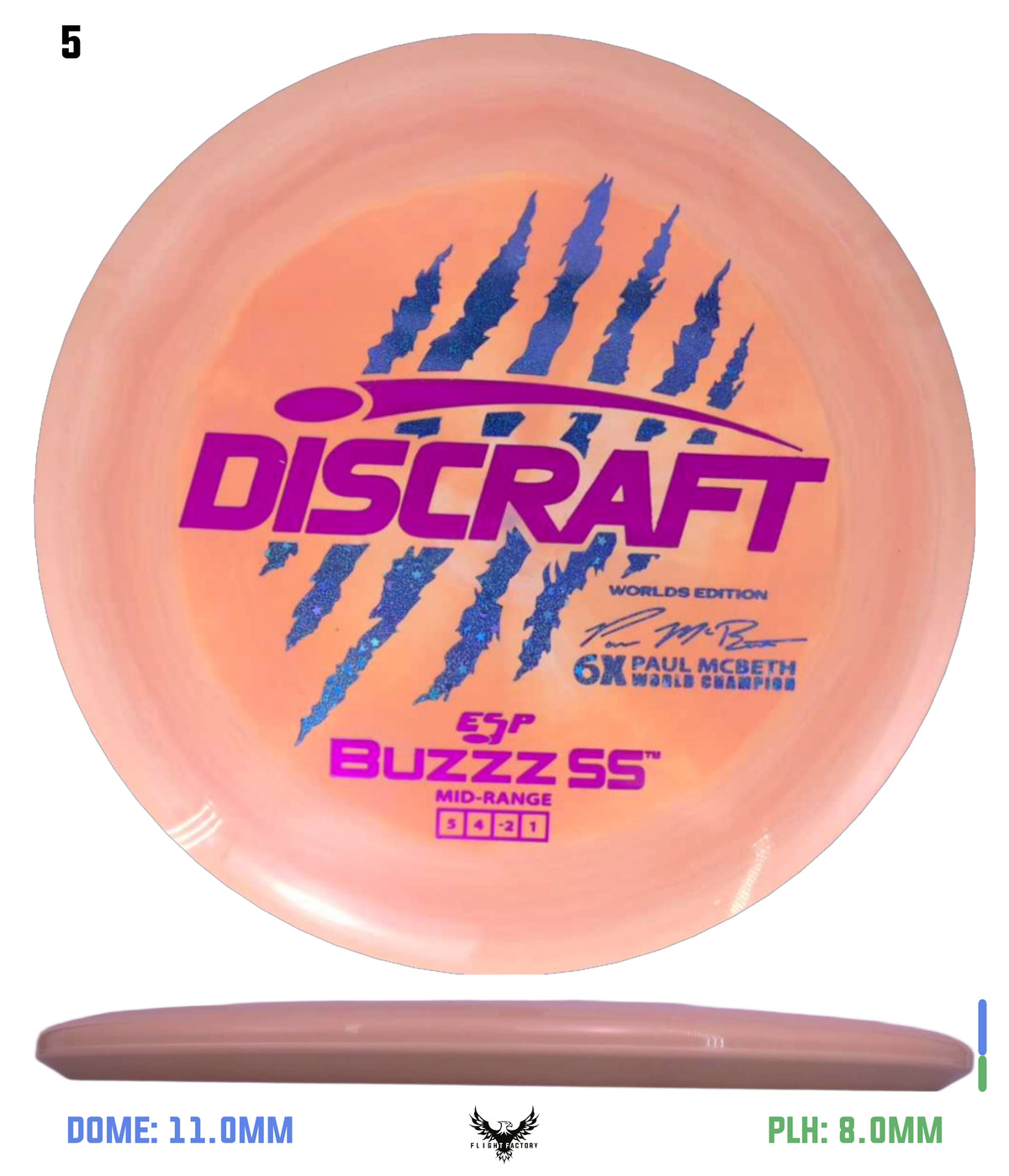 Discraft Paul McBeth 6 Claw ESP Buzzz SS - 2026 Worlds Edition