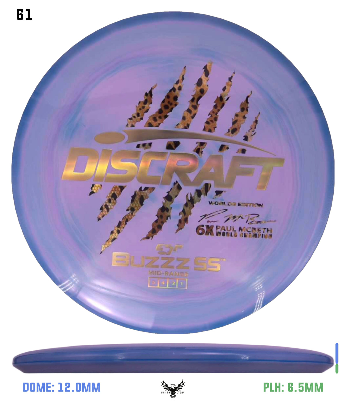 Discraft Paul McBeth 6 Claw ESP Buzzz SS - 2026 Worlds Edition