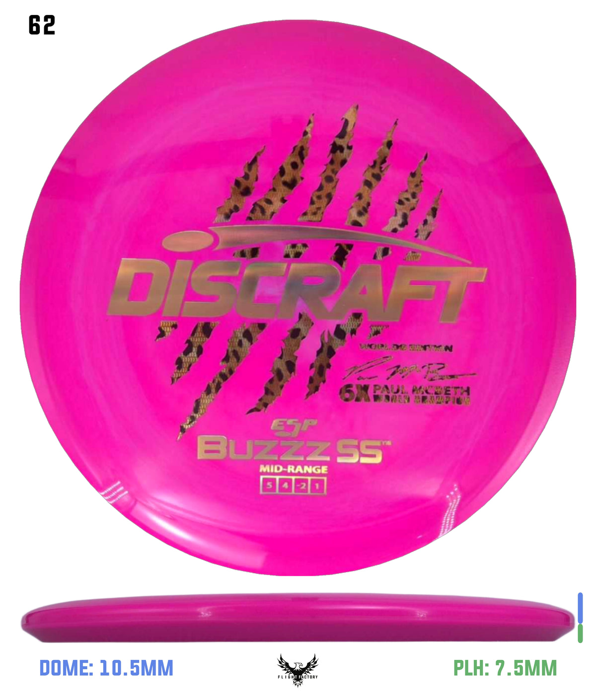 Discraft Paul McBeth 6 Claw ESP Buzzz SS - 2026 Worlds Edition